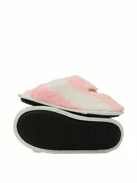 Домашні капці Victoria's Secret Luxe Plush Closed-Toe Slippers в смужку L 2626626226 фото